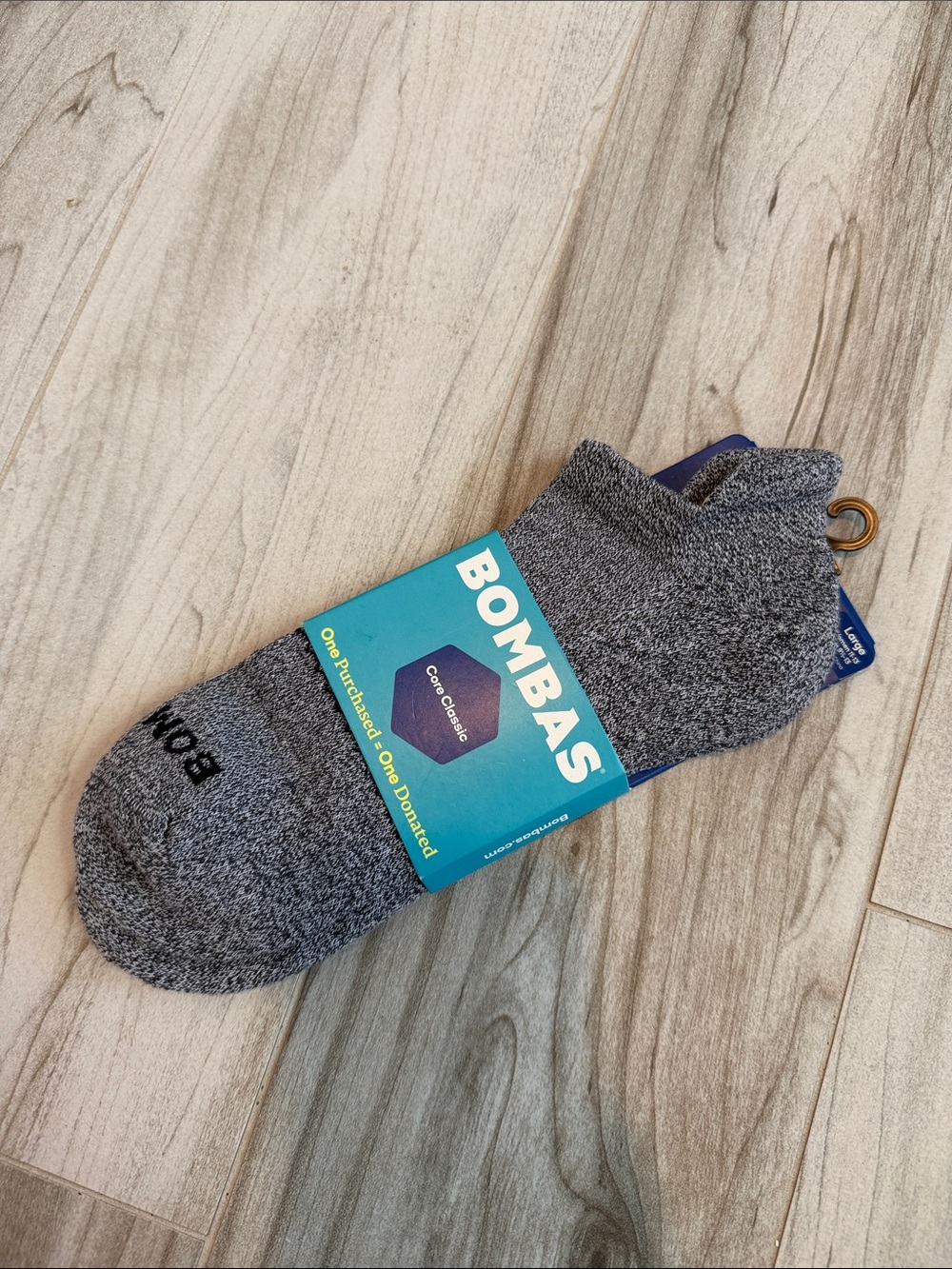 NWT Bombas Core Classic Grey Socks Large